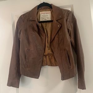 Anthropology Cartonnier Vegan Leather Jacket. 0P